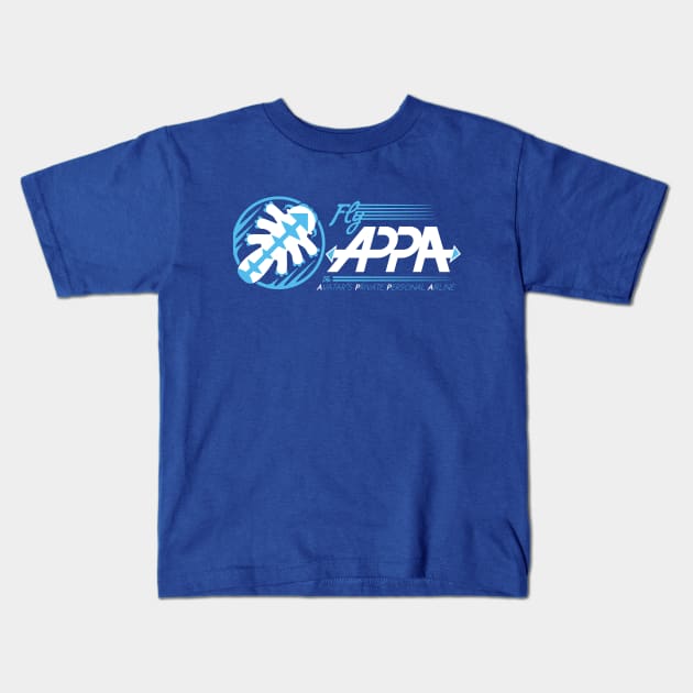 Fly Appa Kids T-Shirt by ianleino